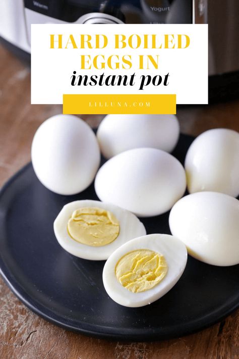 Make perfect hard boiled eggs in Instant Pot with just a few simple steps and minimal time for perfect eggs! #instantpothardboiledeggs #hardboiledeggs #instantpoteggs #perfecthardboiledeggs Instapot Boiled Eggs, Instant Pot Eggs Hard Boiled, Instapot Eggs, Hard Boiled Eggs Instant Pot, Eggs In Instant Pot, Instant Pot Eggs, Instant Pot Hard Boiled Eggs, Perfect Hard Boiled Eggs, Perfect Eggs