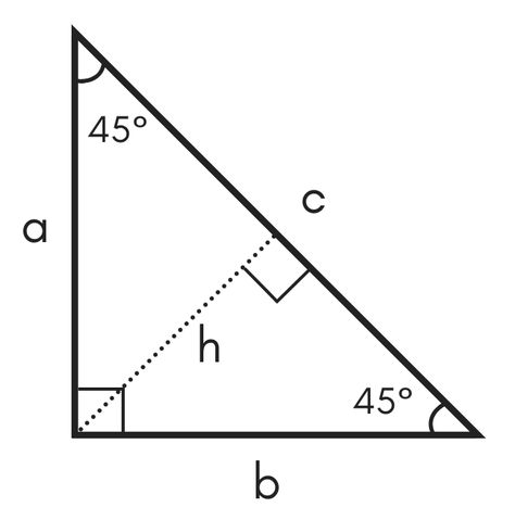 45 45 90 Special Right Triangle Calculator - Inch Calculator Triangle Formula, Different Types Of Triangles, Area Perimeter, Teaching Geometry, Isosceles Triangle, Measuring Angles, Learning Mathematics, Pythagorean Theorem, Right Triangle