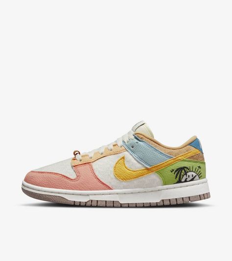 Explore and buy the Women's Nike Dunk Low 'Nike Sun Club'. Stay a step ahead of the latest sneaker launches and drops. Wmns Dunk Low, Jordan 11 Women, Dunk Low Nike, Retro Sun, Jordan 11 Retro Low, Nike Models, Womens Air Jordans, Jordan 2, Nike Air Jordans