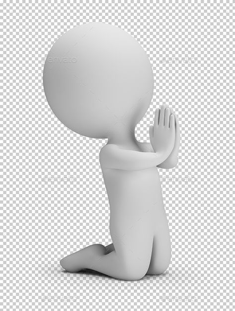 3D Small People - Pray - Characters 3D Renders White 3d Person Love, Praying Emoji, White 3d People, Person Praying, 3d White People, Animated Smiley Faces, Images Emoji, Animated Clipart, Stick Figure Animation