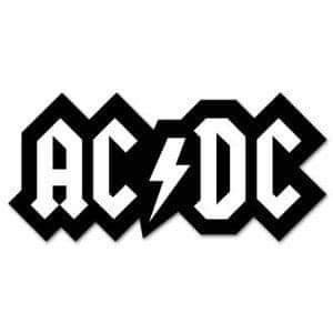 Ac Dc Logo, Acdc Logo, Dc Logo, Rock Band Logos, Rock Band Posters, Band Stickers, Tumblr Stickers, Silhouette Stencil, Vinyl Shirts