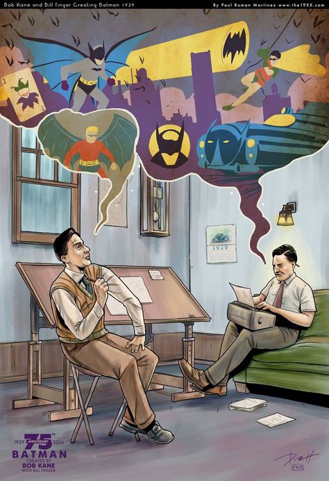 Artist Shows Why Bill Finger's Batman Creator Credit is So Important | Comicbook.com Batman History, The Bat Man, Bob Kane, Comic Book Collection, I Am Batman, Dc Comics Artwork, Im Batman, Bd Comics, Batman And Robin