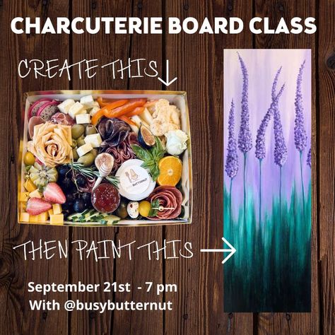 In this class you'll be taught how to build the perfect charcuterie board for you. Once your board is built you are lead through a relaxing paint class while you enjoy your cheese board! Tell your friends!! #paintandsip #charcuterieclass #winenight #cheeseboard #painting #pinotspalette Perfect Charcuterie Board, Fairytale Lover, Board Paint, Pinots Palette, Painting Parties, Warm And Cool Colors, Best Paint, Enchanted Rose, Painting Classes