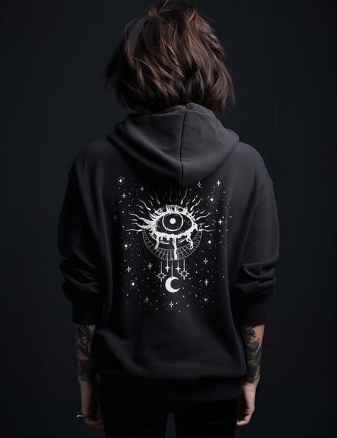 Edgy Plus Size, Plus Size Alt, Goth Hoodie, Oversized Aesthetic, Inner Power, Aesthetic Hoodie, Aesthetic Look, Unisex Tshirt, Clothing Ideas