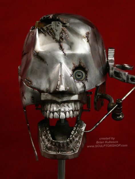 Steampunk Skull Dental Manikin oxygen version 6 | Museum Oddities Bio Mechanical, Art Bizarre, Steampunk Skull, Arte Occulta, Baba Jaga, Metal Mask, 다크 판타지, Arte Obscura, Creepy Art