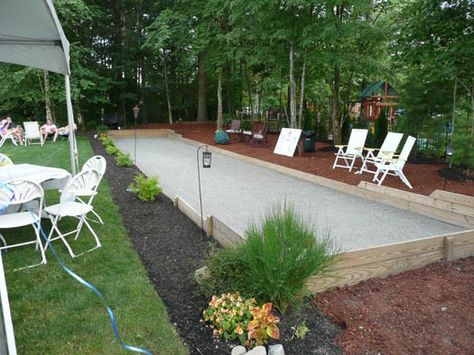 Backyard Bowling Alley, Diy Bowling Alley, Backyard Bowling, Bocce Court Backyard, Yard Games For Kids, Outdoor Bowling, Backyard Plans, Yard Oasis, Fun Backyard