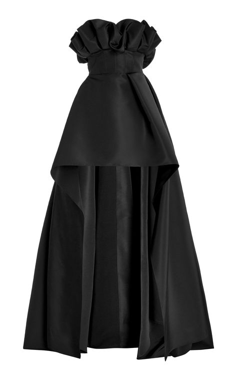 Gala Outfits For Women, Carolina Herrera Fashion, Gala Outfits, Carolina Herrera Dresses, Gala Outfit, High Low Gown, Preformance Outfits, Gown Black, Iconic Dresses