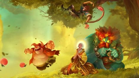 Unruly Heroes Review – Gamecritics.com Unruly Heroes, Evil Tower, Rayman Legends, Infinity Ward, All Minecraft, Magic Design, Journey To The West, Design Studios, Monkey King