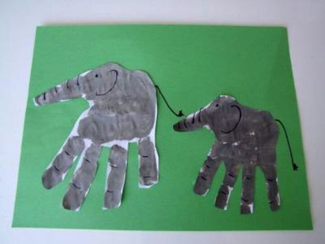 Tot school jungle theme toddler elephant handprint paint Jungle Animal Crafts, Hand Print Art, Jungle Crafts, Zoo Crafts, Elephant Crafts, Footprint Crafts, Earth Day Crafts, Hand Prints, Footprint Art