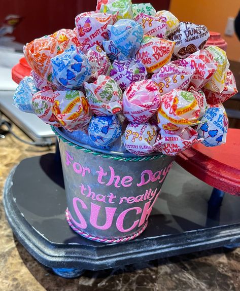 Excited to share this item from my #etsy shop: Customizable - Sucker Bouquet Sucker Bouquet, Cute Office Decor, Cute Office, Styrofoam Ball, Staff Appreciation, Get Well Gifts, Basket Ideas, Gift Basket, Etsy Items