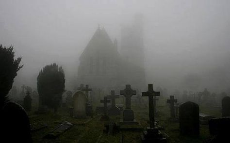 shrouded Paradis Sombre, Church Aesthetic, Between Two Worlds, Old Cemeteries, Dark Cottagecore, Southern Gothic, Gothic Aesthetic, Arte Obscura, The Fog