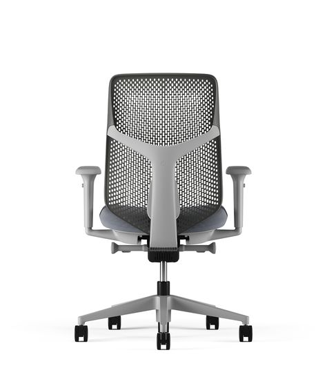 Verus redefines what an affordable work chair can be. Engineered to assure ergonomic alignment and support, it gives people both short-term and long-term comfort at an equally comfortable price. And its quiet, versatile form comes in a range of colours and fabrics and includes the option for a suspension or TriFlex back - flexing easily to any aesthetic both in the workplace and at home. Official Herman Miller Verus Triflex Office Chair | Colour - Mineral & Biscay/Peacock Blue Office Chair Design, Work Chair, Bureau Design, Office Desk Chair, Home Office Chairs, Herman Miller, Hard Floor, Task Chair, Office Chairs