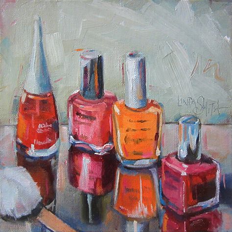 Paintings Of Jewellery, Makeup Still Life, Art Portfolio Ideas, Linda Smith, Still Life Artists, Art Folder, Art Painting Gallery, Expressive Art, Daily Painting