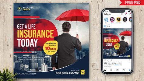 Life Insurance Social Media Posts, Agency Social Media Post, Agency Social Media, Ads Creative Advertising Ideas, Advertising Ideas, Instagram Banner, Life Insurance Companies, Life Insurance Policy, Banner Advertising