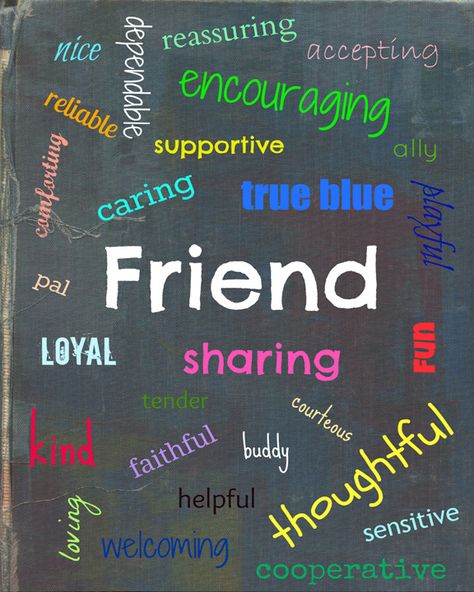 Canvas, Put their name in the middle and then positive adjectives around that describe them!!! DONE! Friendship Quotes For Kids, What Is A Friend, Preschool Friendship, Buddy Bench, Friendship Poster, Inspirational Printables, Education Motivation, Education Quotes For Teachers, Education Kindergarten