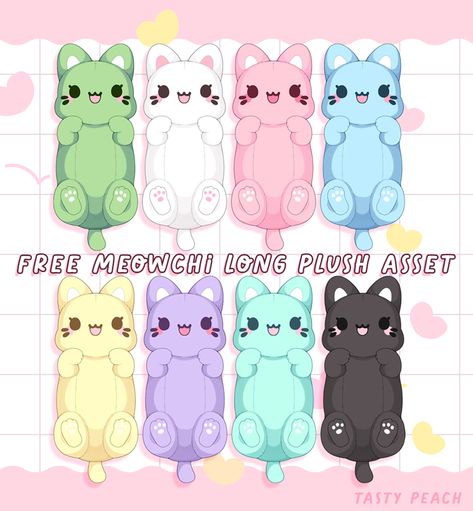 Free Vtuber Asset Finds, Vtuber Free Asset, Free Vtuber Asset, Vtuber Assets Free, Plush Drawing, Pngtuber Assets, Vtuber Ideas, Stream Ideas, Tasty Peach