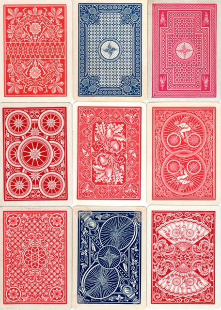 Bicycle Backs Deck Of Cards Back Design, Back Of A Playing Card, Pack Of Cards Design, Vintage Playing Cards Aesthetic, Back Of Playing Card Design, Playing Cards Design Graphics, Playing Card Back Design, Birthday Tarot, Throwing Cards