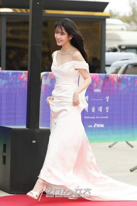 Iu Red Carpet, Iu Hair, Princess Beauty, Arts Award, Velvet Fashion, Red Carpet, Kdrama, Designer Dresses, Carpet