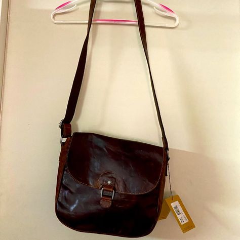 Nwt Genuine Leather Brown Crossbody Purse. Voyager Collection Saddle Bag By Jack Georges. Brown Crossbody Purse, Italy Trip, Leather Saddle Bags, Brown Crossbody, Saddle Bag, Crossbody Purse, Saddle Bags, Purses Crossbody, Saddle