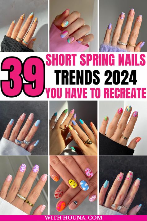 If you're anything like me and you're looking to upgrade your short nails for spring, then these short spring nails are just for you. We've got you everything from short spring nail designs 2024, cute short spring nails 2024, simple short spring nails, short spring nail ideas 2024, short spring nail colors, short nails for spring, and so much more. Cute Spring Nail Designs For Short Nails, Spring Nail Ideas For Short Nails, Nail Ideas For Spring 2024, Short Square Spring Nails 2024, Short Nail Designs For Spring, Spring Time Nails Acrylic Short, April Nails Square, Simple Floral Nails Short, Fun Spring Nails Design Short