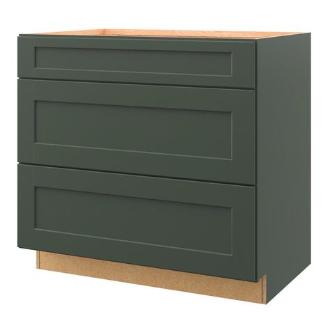 allen + roth Galway Kitchen Cabinets at Lowes.com Allen And Roth Green Kitchen Cabinets, Green Kitchen Base Cabinets, Dark Greenish Gray Cabinet Colors, Lught Great Cabinet Green Cabinet Idland, Modern Corner Cabinet, 12” Deep Base Cabinets, Shaker Door Styles, Flat Panel Doors, Maple Kitchen Cabinets