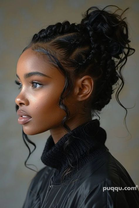 Hair Styles For Fashion Show, Witchy Braids, Ancient African Hairstyles, Fairy Hairstyle, Κούρεμα Bob, Cornrow Braids, Hair Mistakes, Haircut Designs, Pelo Afro