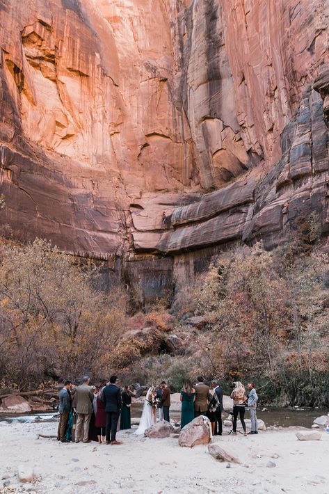 Zion National Park Wedding, Under Canvas, Fall Wedding Ceremony, Sunrise Yoga, Zion Canyon, Park Elopement, National Park Wedding, Adventure Photography, Park Wedding