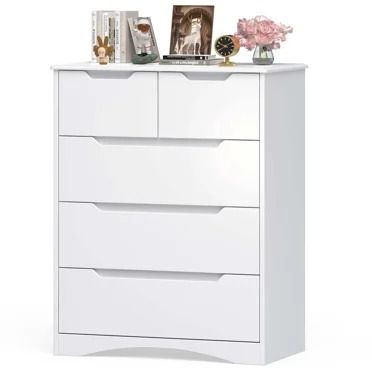 White Dresser, Lofka 4 Drawer Dresser for Bedroom, Chest of Drawers with Large Storage Capacity - Walmart.com Cute Dresser, White And Gold Dresser, Storage For Clothes, Bedroom Chest Of Drawers, Dresser For Bedroom, 5 Drawer Dresser, 4 Drawer Dresser, Storing Clothes, Wood Storage Cabinets