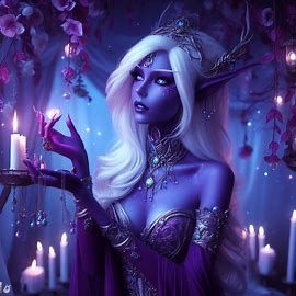 fantasy midnight purple skinned drow princess - Image Creator from Microsoft Designer Purple Skin Character, Drow Princess, Purple Fantasy Art, Alien Princess, Fantasy Oc, Purple Alien, Characters Female, Moon Elf, Midnight Purple