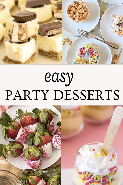 Easy Party Dessert Ideas Desserts For Retirement Party, Dessert Bar Retirement Party, Retirement Party Dessert Ideas, Retirement Party Desserts, Retirement Dessert Ideas, Party Dessert Ideas, Simple Dessert Recipes, Celebration Desserts, Desert Party