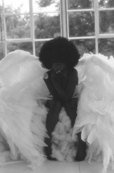 Angelica Core, Black Angel, Angel, Internet, Tumblr, White, Black, Art