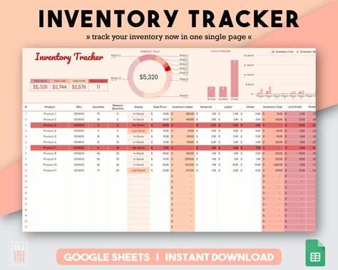 Master inventory management with Google Sheets! Automate your supply chain with spreadsheets and streamline processes for accurate tracking of stock levels. Say goodbye to manual records, hello efficient data analysis in Google Sheets Inventory Template, Excel Inventory Templates, Concession Stand Inventory Sheets, Inventory Management Templates, Inventory Spreadsheet, Google Sheet Template, Inventory Printable, Spreadsheet Design, Inventory Template