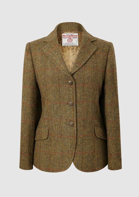 Tweed Jacket Outfit Women, Harris Tweed Women, Wood Harris, Autumn Board, Tweed Jacket Outfit, Butterfly Ideas, Hacking Jacket, Ladies Jackets, Tweed Blazer Women