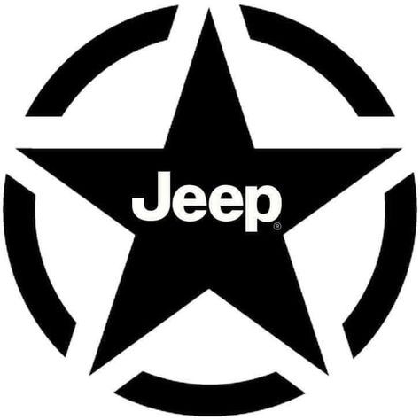 Jeep svg Jeep Logo Design, Jeep Clipart, Jeep Life Decal, Jeep Wrangler Stickers, Jeep Star, Star Logos, Jeep Svg, Jeep Art, Cricut Patterns