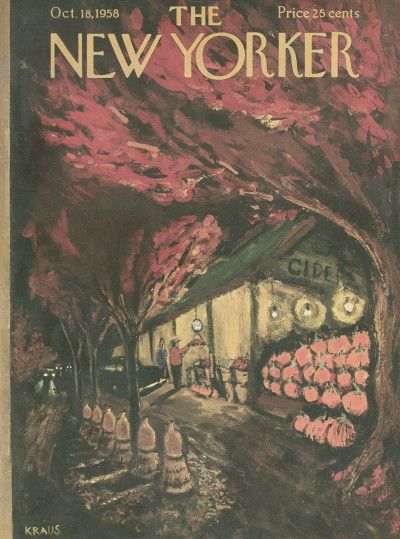 Studera Motivation, Herbst Bucket List, The New Yorker Magazine, New Yorker Magazine, New Yorker Covers, Magazine Illustration, Autumn Scenes, Season Of The Witch, Old Magazines