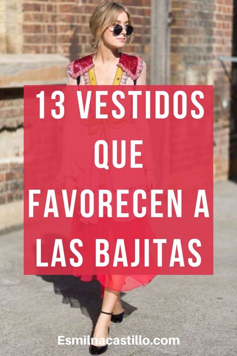 Que Vestidos Favorecen A Las Bajitas la ropa no solo sirve como carta de exhibición y define nuestro estilo sino que también es una utilidad servible para hacernos sentir más seguras de nosotras mismas y hacernos ver más guapas. Con la tendencia tenemos la posibilidad de impulsar nuestros puntos fuertes y disimular aquello que no nos atrae y, de forma simultanea, que nos observemos más esbeltas, estilizadas y ¡hasta más altas! Fiesta Outfits For Women, Outfit Ideas Primavera, Outfit Vestido Casual, Vintage Outfits Mujer, Outfits Primavera Verano, Outfits Con Vestido, Dresses For Short Women, Vestidos Outfits, Vestido Short