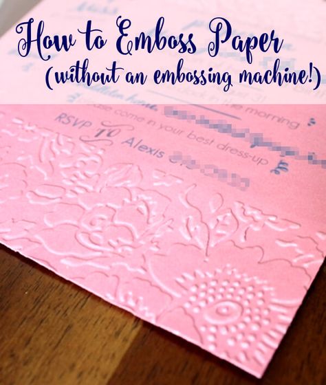 Embossing On Watercolor Paper, Diy Paper Embossing, How To Use Embossing Folders, How To Use Embossing Powder Tutorials, Card Embossing Ideas, How To Emboss Cards, How To Emboss, Diy Embossing Stamp, Dry Embossing Techniques