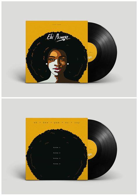 Mockup Vinyl Design for Ebi Pamere Diy Vinyl Album Cover, Back Of Vinyl Cover, Vinyl Record Design Album Covers, Vinyl Record Cover Design, Vinyl Album Cover Design, Vinyl Cover Design Graphics, Record Cover Design, Vinyl Cover Design, Vinyl Album Covers