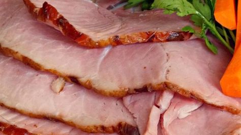 There's no brown sugar or pineapple in this ham recipe! This savory holiday dish uses chicken broth to keep it moist during baking. Best Baked Ham Recipes Holidays, Electric Roaster Ham Recipes, Baked Bone In Ham Recipes Ovens, Savory Ham Recipes, Sweet Baked Ham, Baked Ham Recipes, Pregnant Thanksgiving, Xmas Ham, Country Ham Recipes