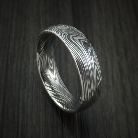 Damascus Mens Wedding Bands, Damascus Rings For Men, Damascus Wedding Band Men, Damascus Steel Wedding Band, Butterfly Engagement Ring, Delicate Gold Ring, Damascus Ring, Damascus Steel Ring, Rings Men