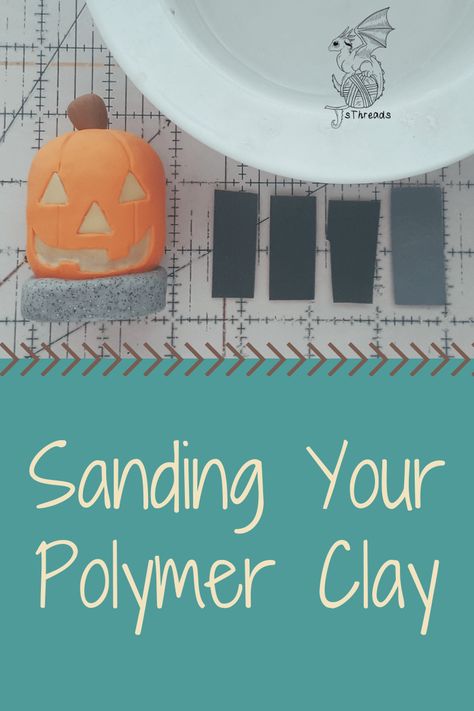 How to sand your baked polymer clay - JSThreads How To Sand Polymer Clay Earrings, Sanding Polymer Clay Earrings, Sanding Polymer Clay, Storing Polymer Clay, Air Clay Crafts, Craft Table Ideas, Sculpting Inspiration, Baking Polymer Clay, Clay Jewellery Making