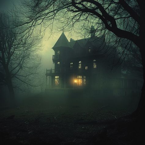 Wouldn’t you just want to live here? . . . . . #abandoned #house #shadow #woodencabin #cabin #creepy #scary #frightening #mist #dark… | Instagram Haunted House Photos, Haunted House Photography, Creepy House Aesthetic, Horror House Aesthetic, House In Dark Forest, Haunted Photography, Haunted House Aesthetic, Haunted Aesthetic, Haunted Cabin