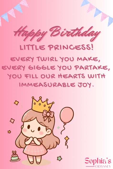 Happy Birthday, Little Princess Princess Birthday Captions, Happy Birthday Princess Wishes, Birthday Wishes Princess, 1st Birthday Wishes For Baby Girl, Happy Birthday Princess Quotes, Happy Birthday Little Princess, Birthday Wishes For Little Princess, Happy Birthday Princess, Birthday Fit