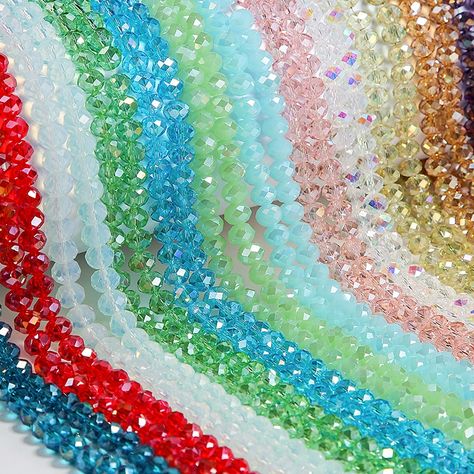 Beads Fashion, Cheap Beads, Bijoux Diy, Faceted Glass, Diy Accessories, Schmuck Design, Faceted Bead, Diy Jewelry Making, Jewelry Making Beads