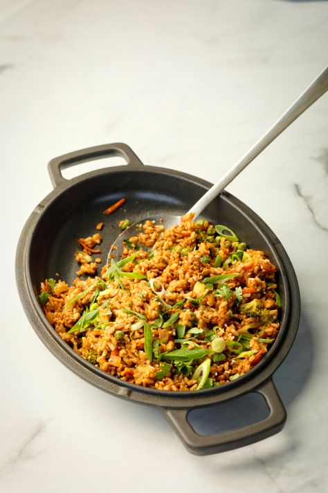 Breakfast Fried Rice Recipe by Chef Geoffrey Zakarian - InsideHook Breakfast Fried Rice Food Network, Fried Rice Breakfast, Cool Breakfast, Rice For Breakfast, Breakfast Fried Rice, How To Make Iron, Breakfast Rice, Easy Fried Rice, The Kitchen Food Network