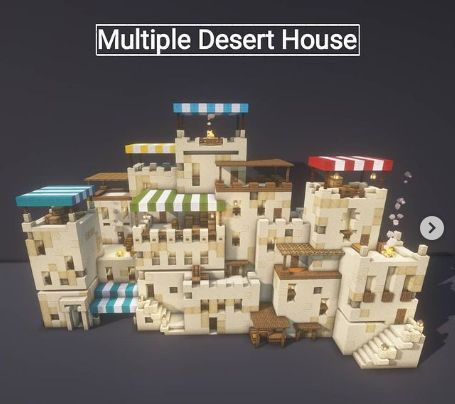 Minecraft Building Ideas Dessert, Desert Mega Base Minecraft, Minecraft Desert Design, Minecraft Dessert House Ideas, Desert Ideas Minecraft, Minecraft Coastal Town, Desert Buildings Minecraft, Dessert Minecraft House, Dessert Village Minecraft