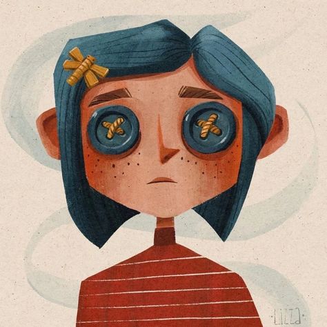 Coraline Illustration, Coraline Pfp, Style Graphique, 90s Wallpaper, Coraline Jones, Film Serie, Coraline, Billie Eilish, Poster Art