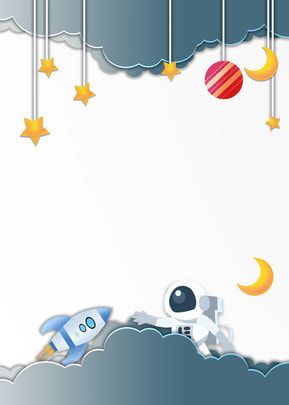 paper cut astronaut rocket stars moon decoration greeting card background Rocket Cartoon, Moon Decoration, File Decoration Ideas, Space Birthday Invitation, Cartoon Astronaut, Space Wallpaper, Card Background, Kids Background, Festival Background