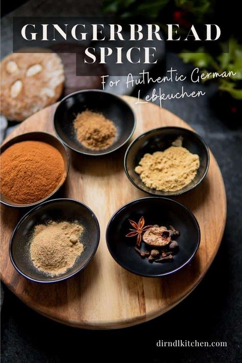 Homemade German Gingerbread Spice (Lebkuchengewürz) Gingerbread Spice Recipe, German Lebkuchen, German Gingerbread, French Fry Seasoning, Gingerbread Cookie Recipe, Gingerbread Spice, Cookies And Cakes, Spiced Coffee, Gingerbread Cookie