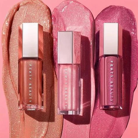 Fenty Lip Gloss, Fenty Beauty Lip Gloss, Fenty Gloss, Nk Lip Gloss, Rihanna Fenty Beauty, Lipstick Photos, Women History, Skincare And Makeup Products, Korea Makeup